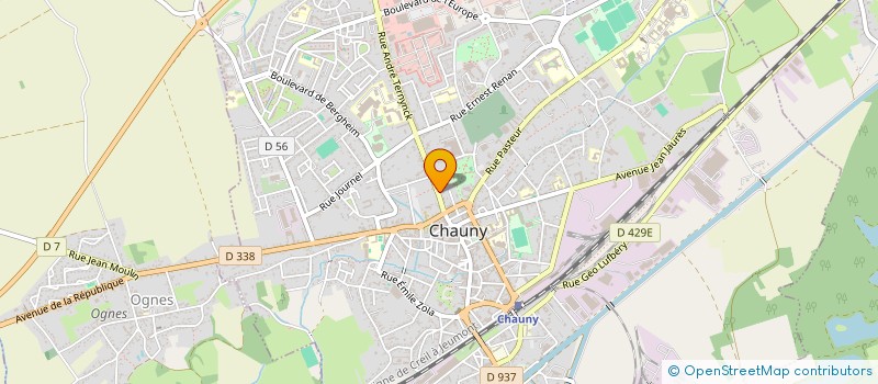 localisation de l'entreprise SCI PICASSO à CHAUNY