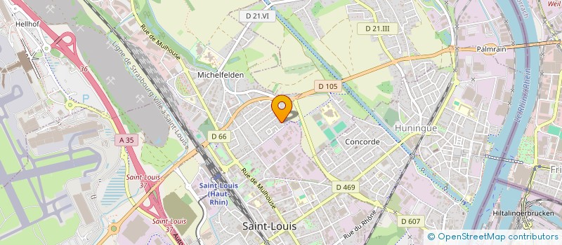 localisation de l'entreprise SCI PICAVET PG  SAINT-LOUIS