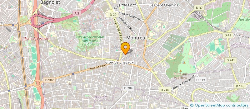 localisation de l'entreprise SCI PICCOLI à MONTREUIL