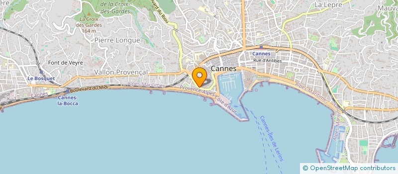 localisation de l'entreprise SCI PICCOLINA à CANNES
