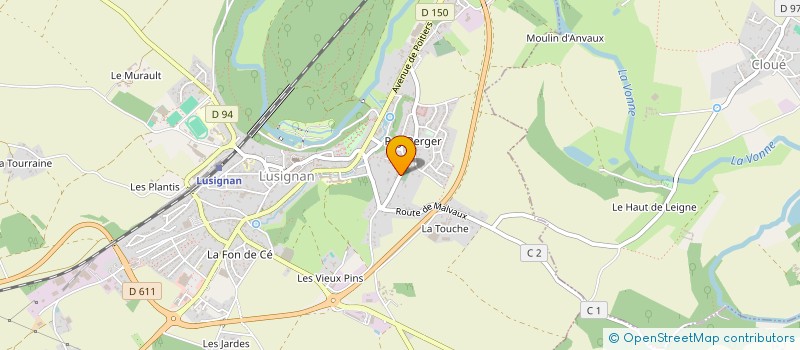 localisation de l'entreprise SCI PICHELIN  LUSIGNAN