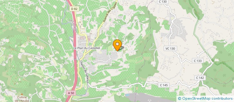 localisation de l'entreprise SCI PICHENIBULE  LE CASTELLET