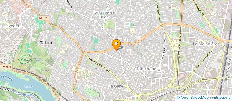 localisation de l'entreprise SCI PICHENOT  FONTAINE-LES-DIJON