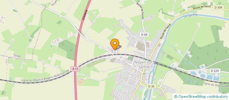 localisation de l'entreprise SCI PICHON MARTIN  NOYEN-SUR-SARTHE