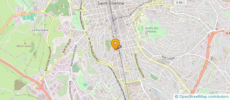 localisation de l'entreprise SCI PICLJUMA  SAINT-ETIENNE