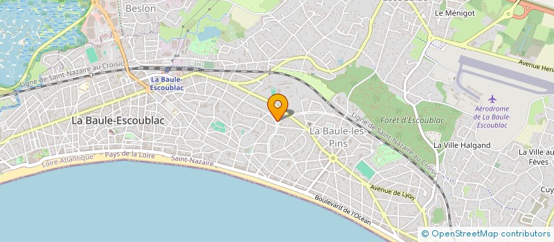 localisation de l'entreprise SCI PICONIS  LA BAULE-ESCOUBLAC