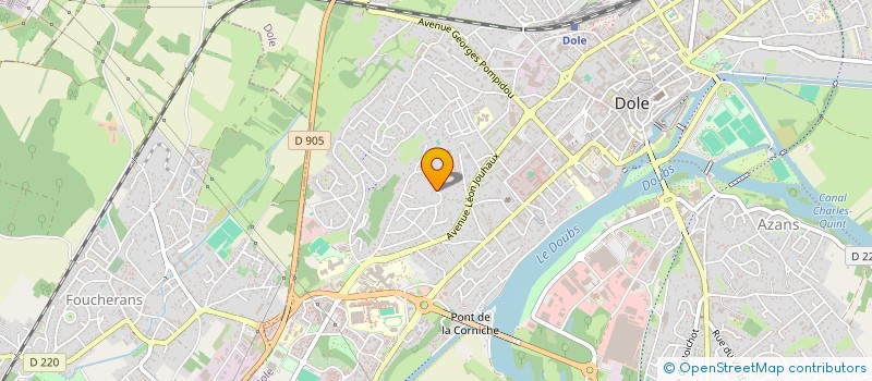 localisation de l'entreprise SCI PICVERT à DOLE