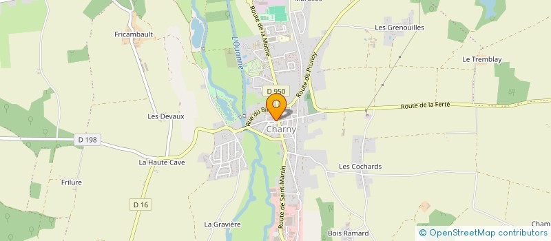 localisation de l'entreprise SCI PIDABER à CHARNY OREE DE PUISAYE