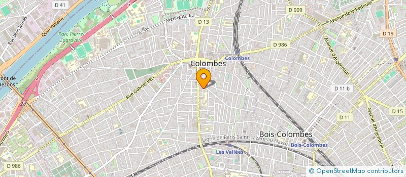 localisation de l'entreprise SCI PIDOUX à COLOMBES