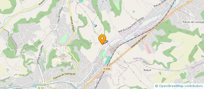 localisation de l'entreprise SCI PIDZI  PONT-DU-CASSE