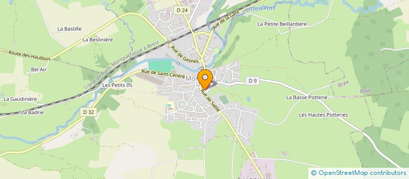 localisation de l'entreprise SCI PIEAU  MONTSURS