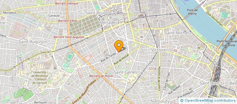 localisation de l'entreprise SCI PIECE CARREE  BORDEAUX