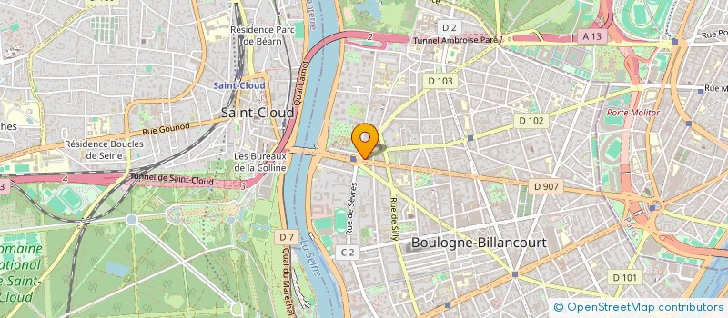 localisation de l'entreprise SCI PIECE DU MOULIN à BOULOGNE-BILLANCOURT