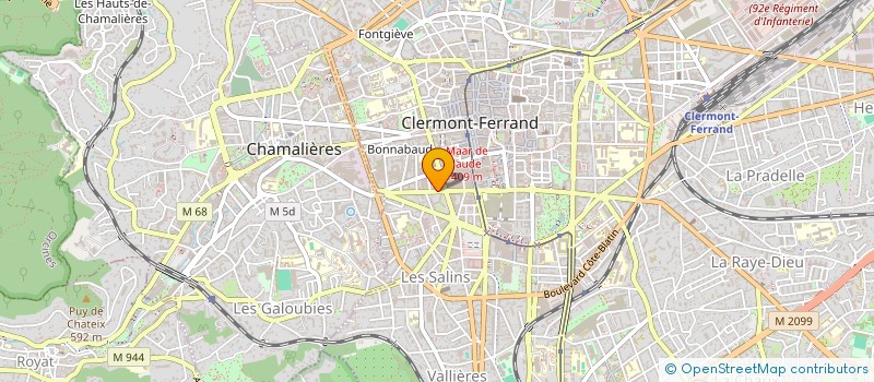 localisation de l'entreprise SCI PIED D'ARGENT  CLERMONT-FERRAND