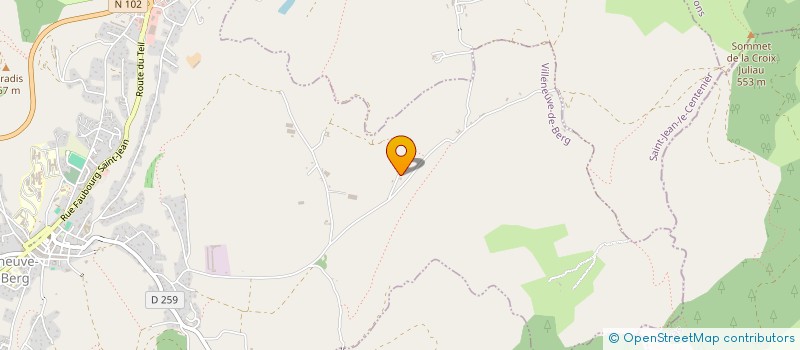 localisation de l'entreprise SCI PIED DE LINTAIN  VILLENEUVE-DE-BERG