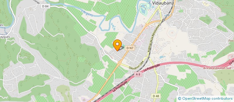 localisation de l'entreprise SCI PIEDABAN à VIDAUBAN