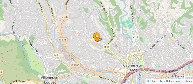 localisation de l'entreprise SCI PIEDS DES SAINTS à CAGNES-SUR-MER