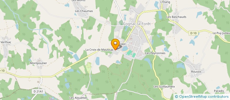localisation de l'entreprise SCI PIEK à COGNAC-LA-FORET