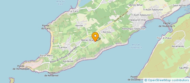 localisation de l'entreprise SCI PIEL  PLOUGASTEL-DAOULAS