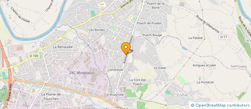 localisation de l'entreprise SCI PIEMA  SAINT-JUERY