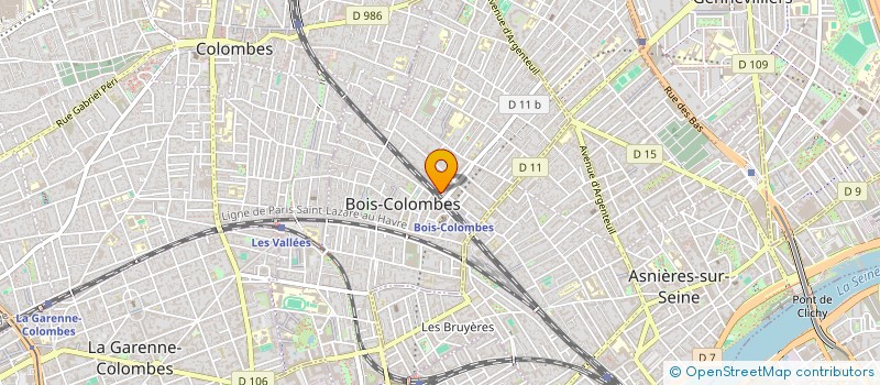 localisation de l'entreprise SCI PIEMMAGE à BOIS-COLOMBES