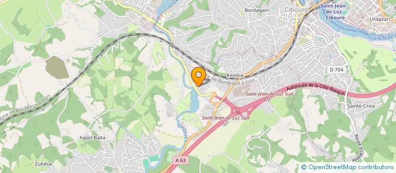 localisation de l'entreprise SCI PIENZA  URRUGNE