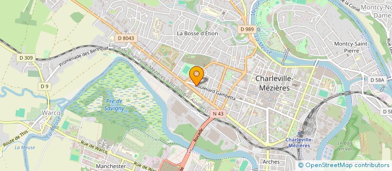 localisation de l'entreprise SCI PIER IMMO  CHARLEVILLE-MEZIERES