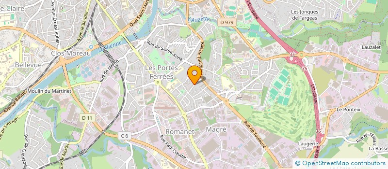 localisation de l'entreprise SCI PIER NOEL ET FILLES à LIMOGES