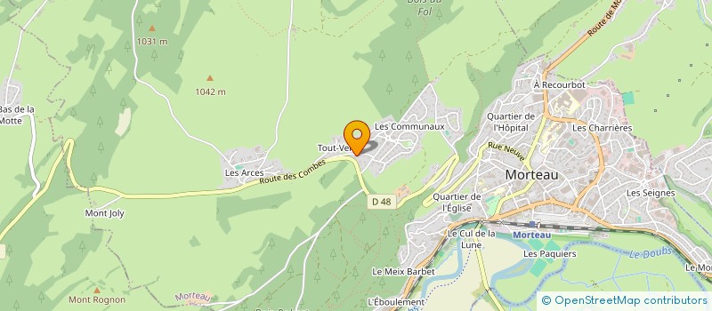 localisation de l'entreprise SCI PIERAL  MORTEAU