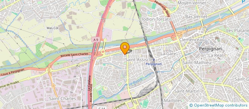 localisation de l'entreprise SCI PIERANNA  PERPIGNAN