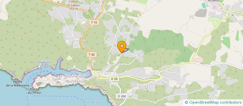 localisation de l'entreprise SCI PIERASOGNO à BONIFACIO