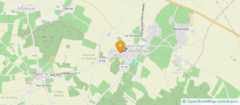 localisation de l'entreprise SCI PIERAUME  SAINT-LEGER-DE-MONTBRILLAIS