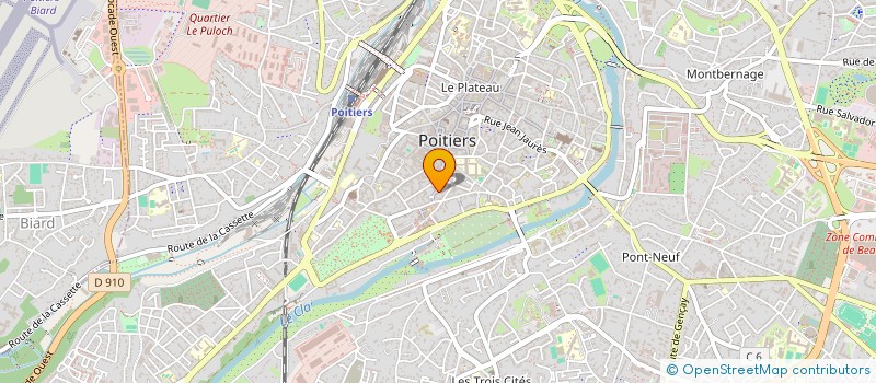 localisation de l'entreprise SCI PIERBIS à POITIERS