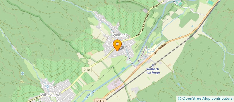 localisation de l'entreprise SCI PIERFO  WALBACH