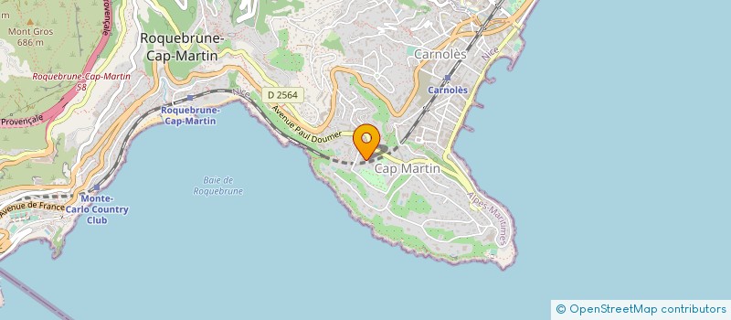 localisation de l'entreprise SCI PIERGOR à ROQUEBRUNE-CAP-MARTIN