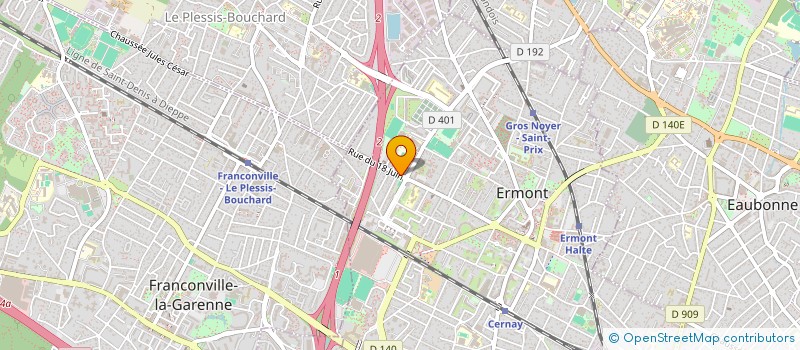 localisation de l'entreprise SCI PIERHEL à ERMONT