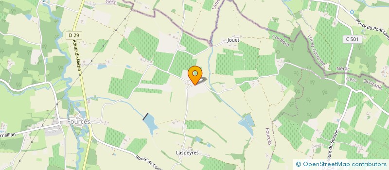localisation de l'entreprise SCI PIERIC  FOURCES
