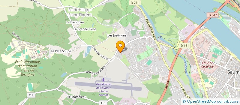 localisation de l'entreprise SCI PIERISA  SAUMUR