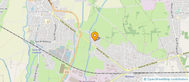 localisation de l'entreprise SCI PIERIZA  BONSON