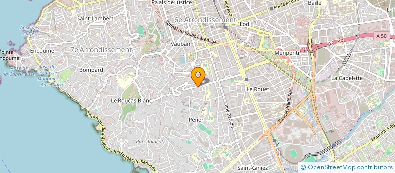 localisation de l'entreprise SCI PIERJO  MARSEILLE
