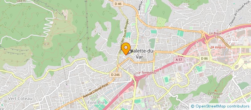 localisation de l'entreprise SCI PIERJU à LA VALETTE-DU-VAR