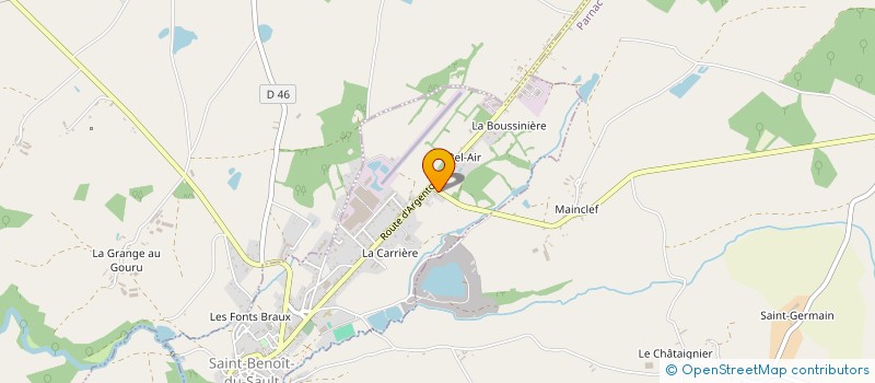 localisation de l'entreprise SCI PIERLI à SAINT-BENOIT-DU-SAULT