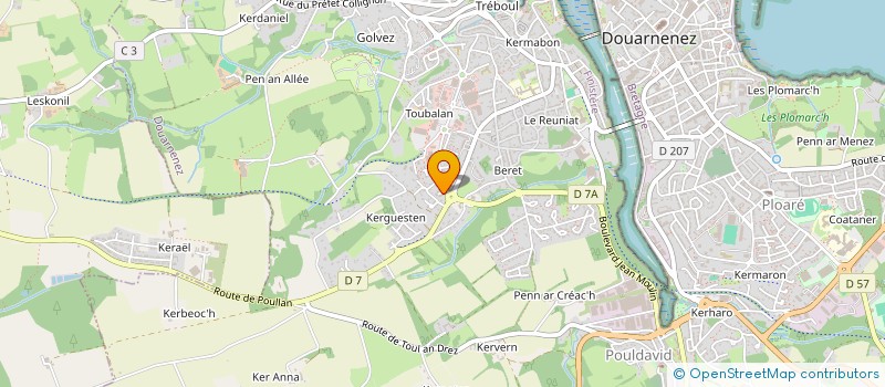 localisation de l'entreprise SCI PIERLO  DOUARNENEZ