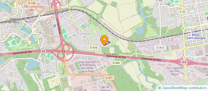 localisation de l'entreprise SCI PIERLYNE  COLLEGIEN