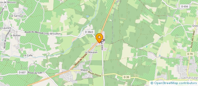 localisation de l'entreprise SCI PIERM  THEIZE