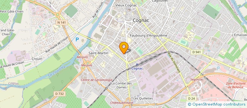 localisation de l'entreprise SCI PIERMEL à COGNAC
