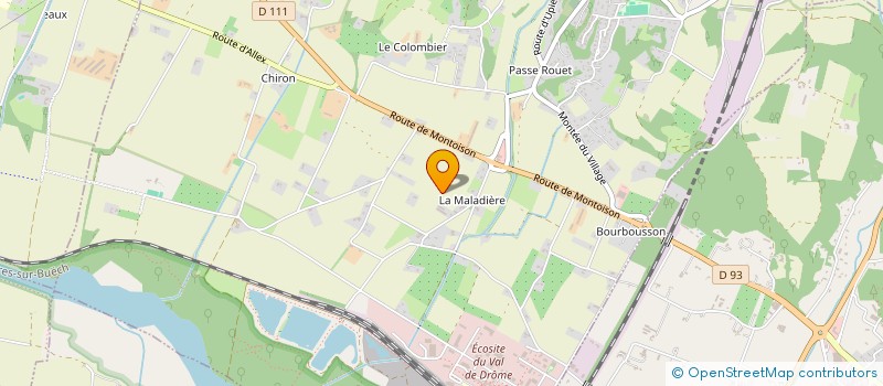 localisation de l'entreprise SCI PIERO  LA  ROCHE SUR GRANE