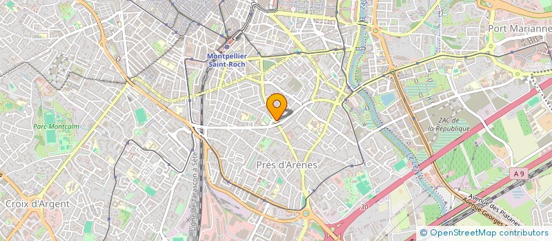 localisation de l'entreprise SCI PIERRAMENTA à MONTPELLIER