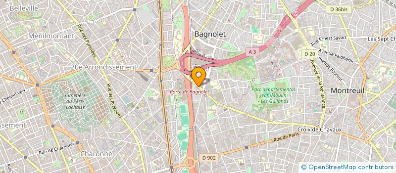 localisation de l'entreprise SCI PIERRE 18 à BAGNOLET