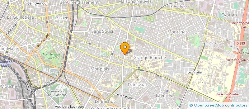 localisation de l'entreprise SCI PIERRE 1ER  LYON 3EME